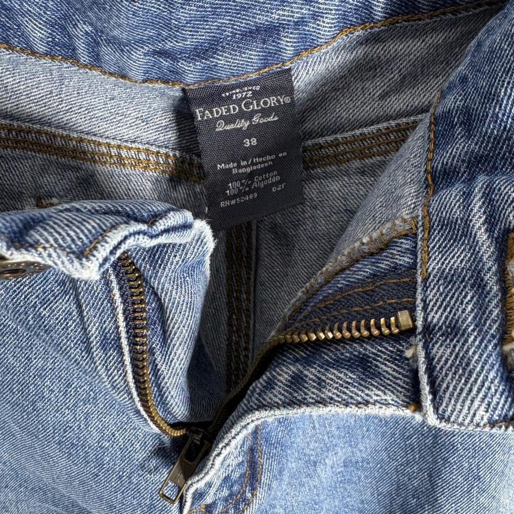 Faded Glory Mens Denim Carpenter Shorts Blue Size 38 - Picture 3 of 3